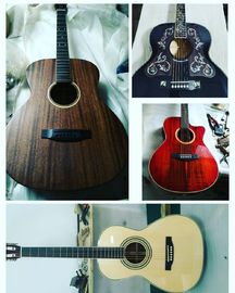 Aaaa All Solid Koa Wood 43 Inch Custom Design Jumbo Body Acoustic Guitar supplier