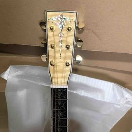 Solid Spruce Top Abalone D Style Acoustic Guitar with Spruce Maple Body Ebony Fingerboard supplier