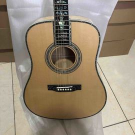 Solid Spruce Top Abalone D Style Acoustic Guitar with Spruce Maple Body Ebony Fingerboard supplier