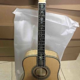 Solid Spruce Top Abalone D Style Acoustic Guitar with Spruce Maple Body Ebony Fingerboard supplier