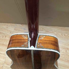 KOA 12 string guitar, solid koa wood 12 string Acoustic guitar, solid koa wood with abalone inlay supplier