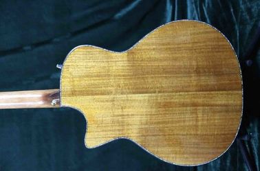 Grand Luxury Acoustic Guitar Full Solid AAA Koa Top &amp; Back Side Real Abalone Inlay Ebony Fingerboard One Piece Wood Neck supplier