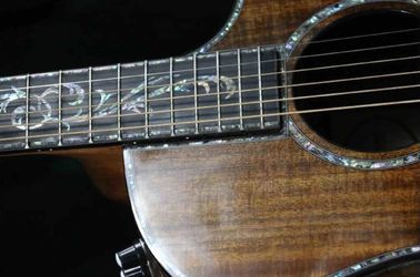 Grand Luxury Acoustic Guitar Full Solid AAA Koa Top &amp; Back Side Real Abalone Inlay Ebony Fingerboard One Piece Wood Neck supplier