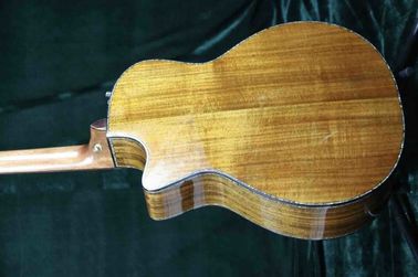 Grand Luxury Acoustic Guitar Full Solid AAA Koa Top &amp; Back Side Real Abalone Inlay Ebony Fingerboard One Piece Wood Neck supplier