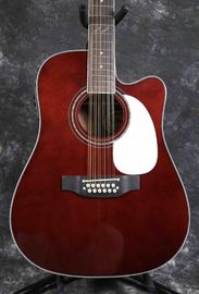 Grand 12 Strings 41'' Electric Acoustic Guitar Solid Spruce With Fishman 101 EQ Chrome Hardware Wine Red Color supplier