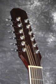 Grand 12 Strings 41'' Electric Acoustic Guitar Solid Spruce With Fishman 101 EQ Chrome Hardware Wine Red Color supplier