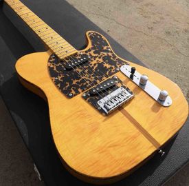 Custom Prince HS Anderson Hohner Madcats Mad Cats Amber Yellow Flame Maple Top Electric Guitar supplier