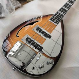 4 Strings Bass Half Hollow Body with Tiger Stripe Voxs Electric Guitar Bass supplier