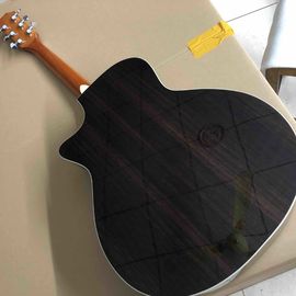 All Solid Spruce 414 Acoustic Electric Guitar with Fishman 301 Abalone inlays Ebony fingerboard acoustic guitar supplier