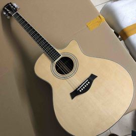 All Solid Spruce 414 Acoustic Electric Guitar with Fishman 301 Abalone inlays Ebony fingerboard acoustic guitar supplier