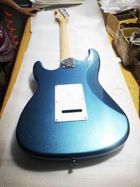 Metal blue color solid body white pickguard maple fretboard Elite electric guitar supplier