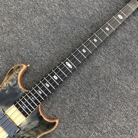 Free shipping Burst Maple top 4 strings Bass Guitar,Neck through body,Ebony fingerboard active pickups Electric bass supplier