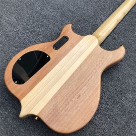 Free shipping Burst Maple top 4 strings Bass Guitar,Neck through body,Ebony fingerboard active pickups Electric bass supplier