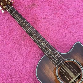 Solid Koa Wood Cutaway Rosewood Fingerboard GK24ce Acoustic Electric Guitar supplier