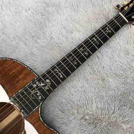 Ebony Fingerboard Abalone Binding Cutaway KOA Wood 916K Acoustic Electric Guitar supplier