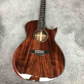 41 inch Solid KOA Top PS14 Acoustic Guitar Cocobolo Back Sides Real abalone Ebony Fingerboard TY Acoustic Guitar supplier