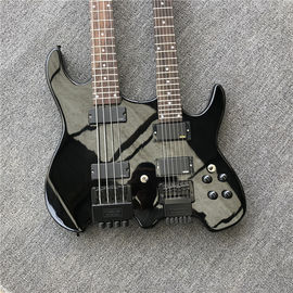 Custom Classic Black Steinberg Headless 4+6 Strings Electric Bass Guitar with Black Har support drop shipping supplier