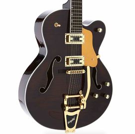 New Full Hollow Body L5 Electric Guitar Flamed Maple Top Jazz Bigsby Bridge supplier