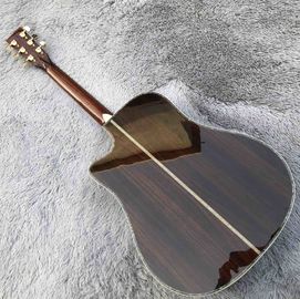 D Style Solid Cedar Top Cutaway 41&quot; Pearl Inlays Rosewood Back and Sides Acoustic Guitar supplier