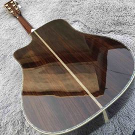 D Style Solid Cedar Top Cutaway 41&quot; Pearl Inlays Rosewood Back and Sides Acoustic Guitar supplier