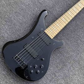 Custom Maple Fingerboard Ricken 6 Strings 4003 Model Bass Guitar in Black Hardware supplier