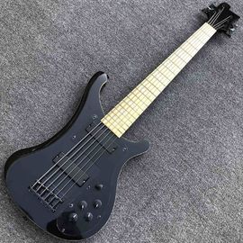 Custom Maple Fingerboard Ricken 6 Strings 4003 Model Bass Guitar in Black Hardware supplier