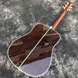 41 inch D style Solid spruce acoustic guitar,Ebony fingerboard,Abalone Tree life inlays acoustic electric guitar supplier