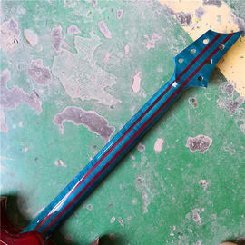 Irregular shaped white electric guitar with custom guitar/gift to friends handmade guitar supplier
