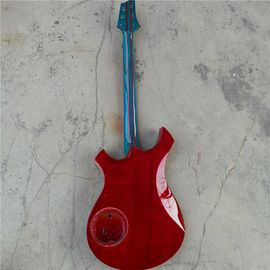 Irregular shaped white electric guitar with custom guitar/gift to friends handmade guitar supplier