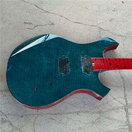 Irregular shaped white electric guitar with custom guitar/gift to friends handmade guitar supplier