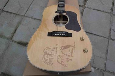 Custom Shop Natural John Lennon J160E Acoustic Guitar customize logo on headstock is available free shipping cost supplier