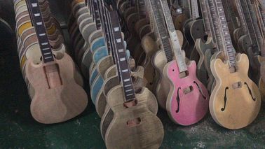 Custom Classic F hole wood natural color hollow body electric guitar colors is optional free shipping supplier