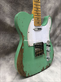 High quality handmade old vintage relic accessories made old aged neck TELE electric guitar free shipping supplier