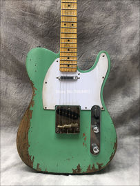 High quality handmade old vintage relic accessories made old aged neck TELE electric guitar free shipping supplier