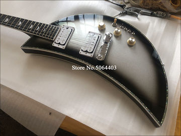 Outlet 6 string electric guitar moon guitar in silver paint rosewood fingerboard kinds color is available free shipping supplier