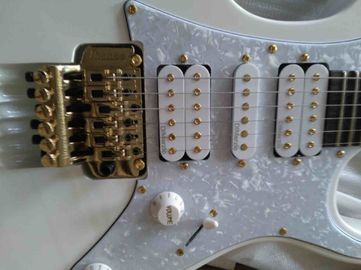 Custom Snow white electric guitar vine fretboard inlays 21 to 24 frets deep scalloped Guitar free shipping gold hardware supplier