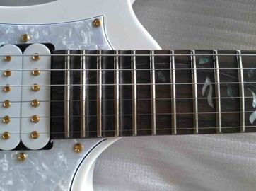 Custom Snow white electric guitar vine fretboard inlays 21 to 24 frets deep scalloped Guitar free shipping gold hardware supplier