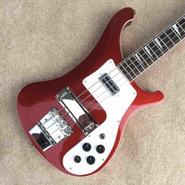 Best Bass Top quality Rick 4003 model Ricken 4 strings Electric Bass guitar in metal red color Chrome hardware supplier