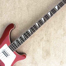 Best Bass Top quality Rick 4003 model Ricken 4 strings Electric Bass guitar in metal red color Chrome hardware supplier