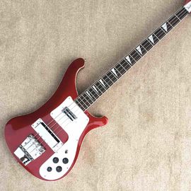 Best Bass Top quality Rick 4003 model Ricken 4 strings Electric Bass guitar in metal red color Chrome hardware supplier