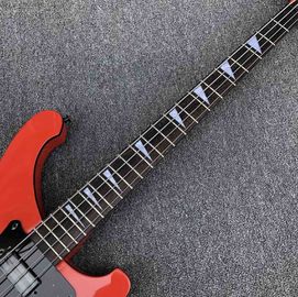 Red 4 strings Ricken 4003 Bass guitar,Rosewood fingerboard Black pick guard and hardware Rick Electric bass supplier