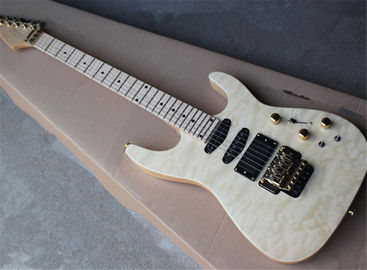 Factory Custom 24 Tone position piece electric guitar, maple fingerboard, gold hardware, customizable supplier