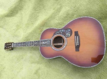 Factory custom 39 inches ooo45c style acoustic Guitar Ebony fingerboard Real abalone solid Guitar supplier