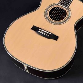 OEM custom guitar, 40 inch Acoustic Guitar,solid Spruce top, real abalone binding and ebony fingerboard supplier