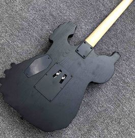 Top Quality 6 Strings Bones Black Skull Electric Guitar supplier