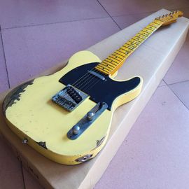 Custom Cream Color Handed Relic TELE Electric Guitar Customized Logo is Available supplier