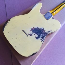 Custom Cream Color Handed Relic TELE Electric Guitar Customized Logo is Available supplier
