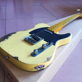 Custom Cream Color Handed Relic TELE Electric Guitar Customized Logo is Available supplier