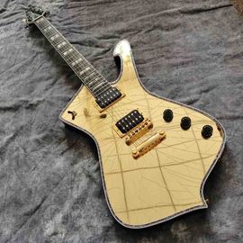 Custom Paul stanley Mirror crack mirror electric guitar rosewood fingerboard handmade 6 stings guitar supplier