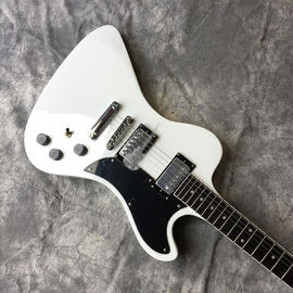 Free delivery, hot selling electric guitar, white hardware, front brown back red body, all colors and logo can be custom supplier